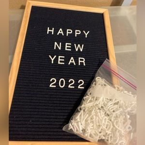 Letter board and letters